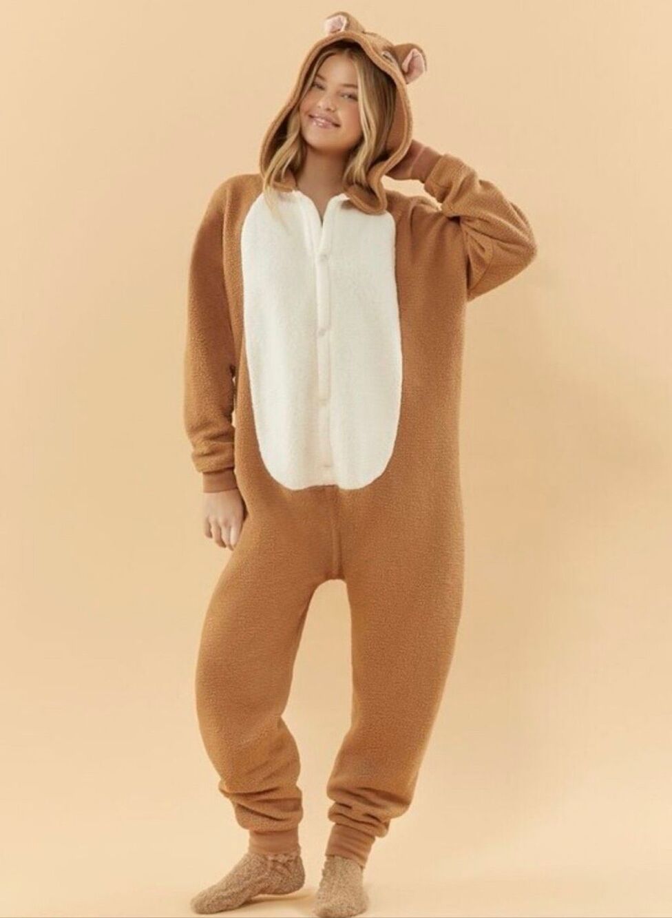 Disney One Piece Bambi Pajama Jumpsuit Plus Size 1X Nwt
